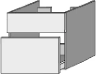 SA Waschtischunterbau mit Auszügen 2morrow (P1411) 510x500x520 Weiß-Soft