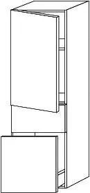 SA Mittelschrank Anschlag rechts 2morrow (P2275R) 1105x350x350 Eiche-Nebraska – Bild 2