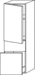 SA Mittelschrank Anschlag rechts 2morrow (P2275R) 1105x350x350 Eiche-Nebraska – Bild 3