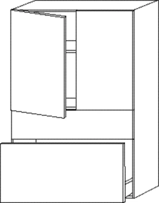 SA Mittelschrank 2morrow (P2276) 1105x700x350 Eiche-Kansas