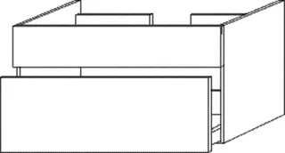 SA Waschtischunterbau mit Auszügen 2morrow (P2310) 510x900x520 Weiß-Glanz – Bild 2