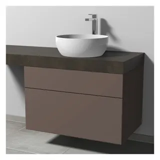 SA Waschtischunterbau mit Auszügen 2morrow (P3317) 510x800x520 Taupe-Matt