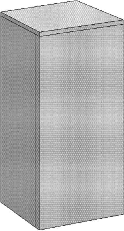 SA Mittelschrank links Solo One (PS102) 850x400x338 Eiche-Kansas