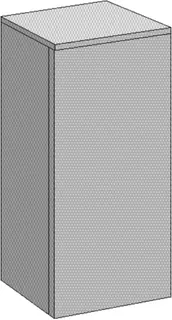 SA Mittelschrank links Solo One (PS102) 850x400x338 Eiche-Kansas