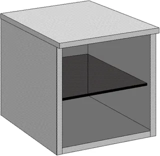 SA Anbauregal Solo One (PS104) 520x400x432 Eiche-Kansas