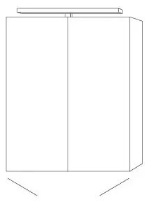 SA Melamin-SPS MILLA Reflection (SD140) 750x600x149 Sandgrau-Matt – Bild 3