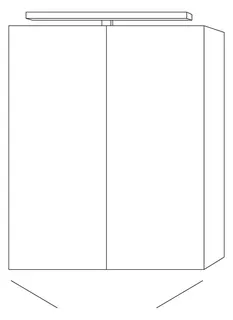 SA Melamin-SPS MILLA Reflection (SD140) 750x600x149 Sandgrau-Matt – Bild 4
