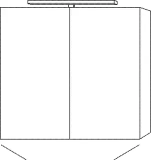 SA Melamin-SPS MILLA Reflection (SD142) 750x800x149 Kaschmir-Matt – Bild 2