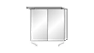 SA Melamin-SPS MALTE Reflection (SD152) 750x800x149 Weiß-Glanz