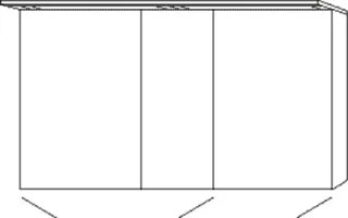 SA Melamin-SPS MALTE Reflection (SD157) 750x1300x149 Weiß-Soft – Bild 2