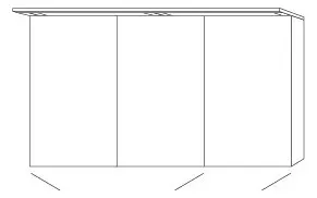 SA Melamin-SPS MALTE Reflection (SD157) 750x1300x149 Eiche-Kansas – Bild 2