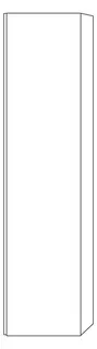 SA Hochschrank rechts 3way (SF111) 1700x400x345 Weiß-Glanz – Bild 4