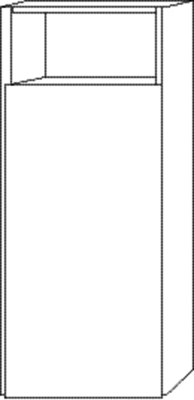SA Mittelschrank rechts 3way (SF133) 850x350x345 Sandgrau-Matt