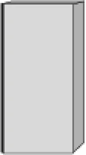 SA Mittelschrank rechts 3way (SF171) 850x400x199 Weiß-Glanz