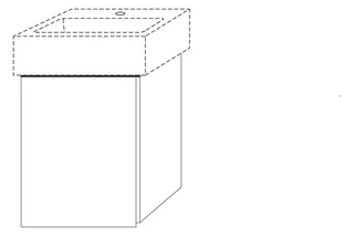 SA Waschtischunterbau rechts 3way (SF430) 520x400x332 Weiß-Glanz – Bild 2