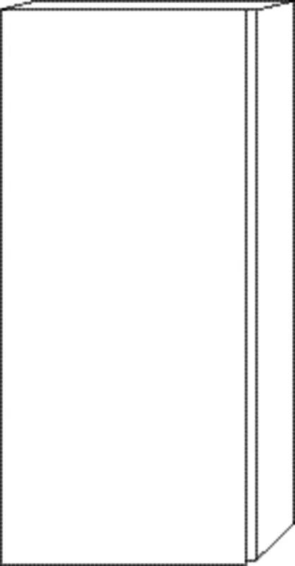 SA Mittelschrank links 3way (SM122) 850x400x345 Eiche-Natural-Touch