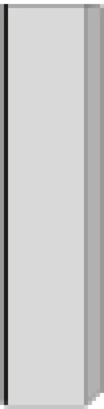 SA Hochschrank rechts 3way (SM163) 1700x350x199 Weiß-Soft