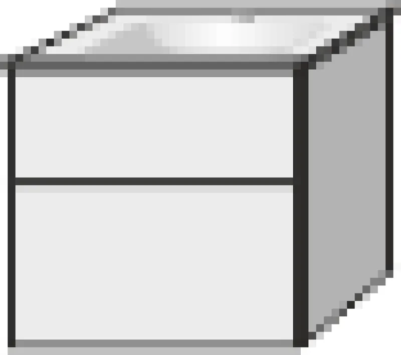 SA Set Glas-Waschtisch 3way (SM201) 582x600x487 Ulme-Natural-Touch