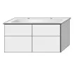 SA Set Keramik-Waschtisch 3way (SM329) 591x1155x477 Linde-Hell – Bild 3