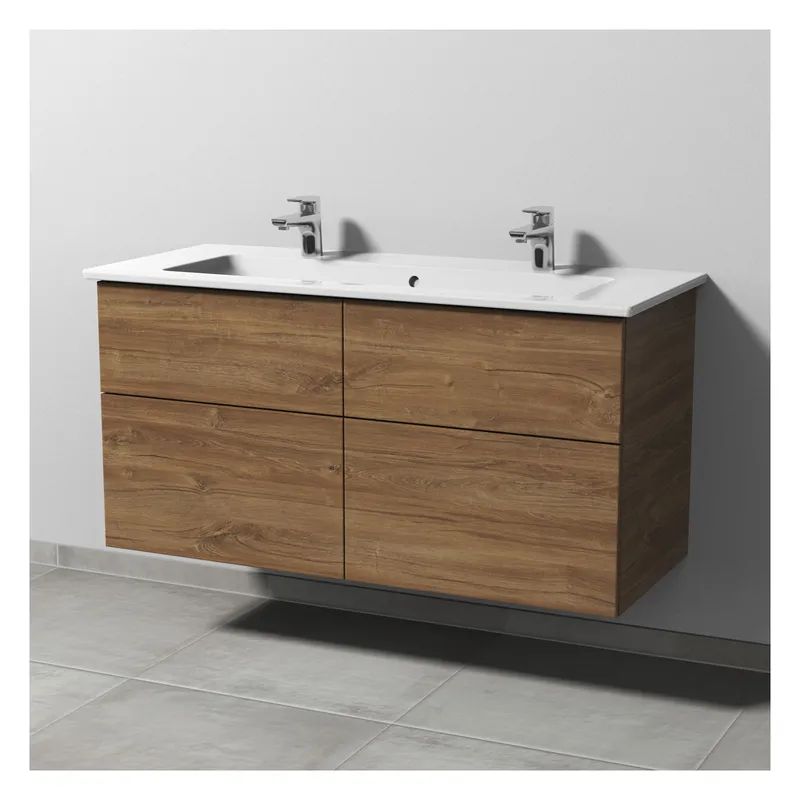 SA Set Keramik-Waschtisch 3way (SM329) 591x1155x477 Eiche-Kansas
