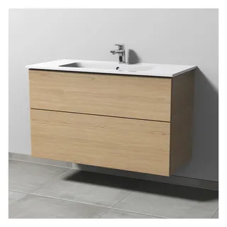SA Waschtischunterbau mit Auszügen 3way (SM726) 613x1000x467 Eiche-Nordic