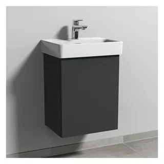 SA Waschtischunterbau rechts 3way (SM784) 520x410x317 Anthrazit-Matt