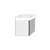 SA Waschtischunterbau rechts 3way (SM784) 520x410x317 Anthrazit-Matt – Bild 3