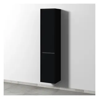 SA Hochschrank links TwigaGlas (SY100) 1713x375x350 Schwarz-Matt