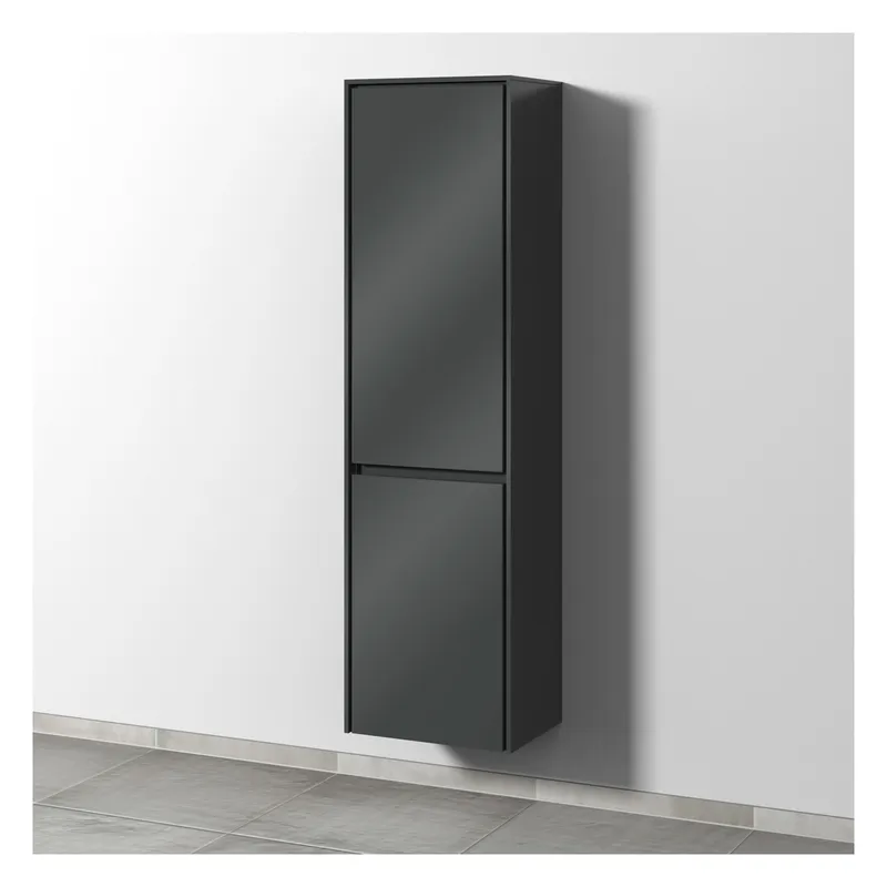 SA Hochschrank links TwigaGlas (SY106) 1713x475x350 Weiß-Glanz