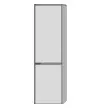 SA Hochschrank links TwigaGlas (SY106) 1713x475x350 Weiß-Glanz – Bild 4