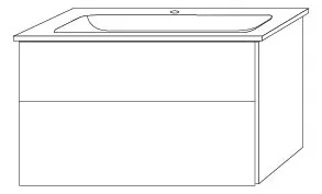 SA Set Keramik-Waschtisch 3way (UM324) 591x955x477 Weiß-Soft – Bild 3