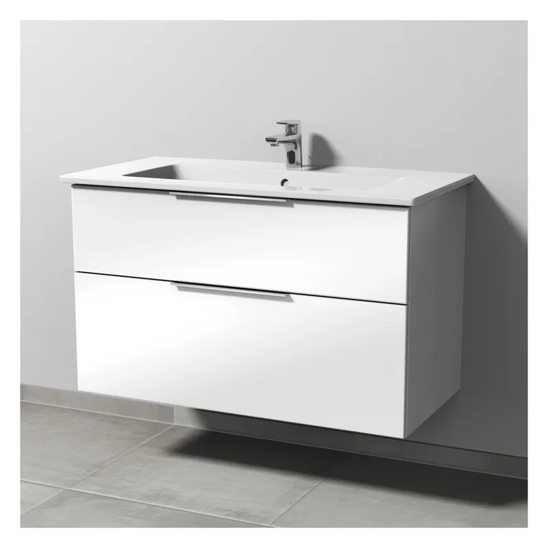 SA Set Keramik-Waschtisch 3way (UF324) 591x955x477 Weiß-Glanz