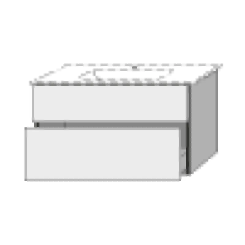 SA Waschtischunterbau mit Auszügen 3way (UF726) 613x1000x467 Sandgrau-Matt