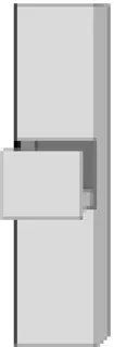 SA Hochschrank rechts 3way (UM105) 1700x400x345 Eiche-Nebraska