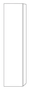 SA Hochschrank links 3way (UM110) 1700x400x345 Eiche-Kansas – Bild 3