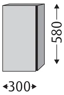 SA Unterschrank rechts 3way (UM137) 580x300x345 Eiche-Kansas – Bild 2