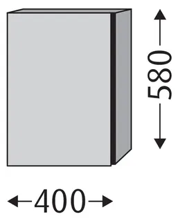 SA Unterschrank links 3way (UM140) 580x400x345 Anthrazit-Matt – Bild 2