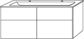 SA Set Glas-WT 3way (UM208) 582x1300x487 Eiche-Kansas