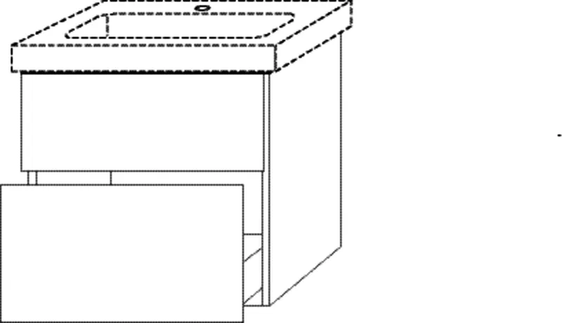 SA Waschtischunterbau mit Auszügen 3way (UM613) 593x600x447 Weiß-Soft