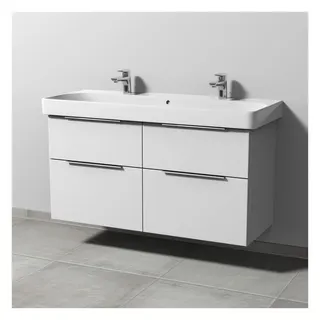 SA Waschtischunterbau mit Auszügen 3way (UM673) 593x1130x442 Weiß-Soft