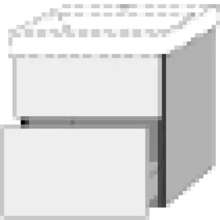 SA Waschtischunterbau mit Auszügen 3way (UM834) 588x550x447 Anthrazit-Matt – Bild 2