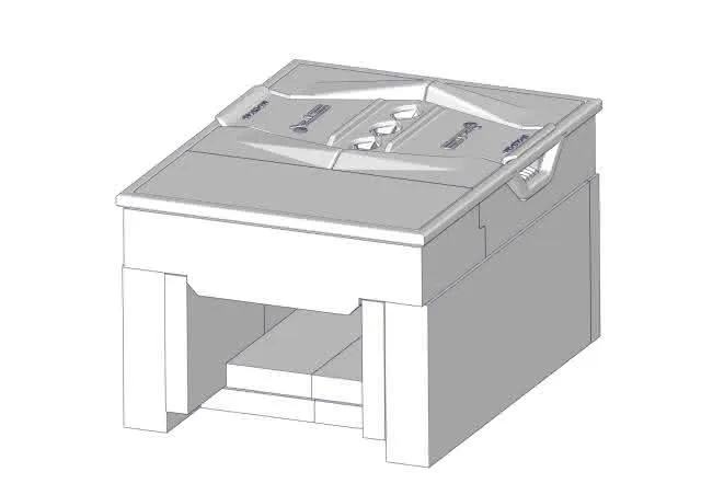 Brennkammer SH20/30 mit Schutzwall Schamott,Isolierteile,Dichtschnur,Rost