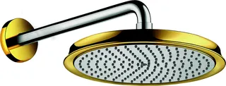 Hansgrohe Tellerkopfbrause Raindance Classic 240mm Air chrom/gold mit Brausearm 383mm