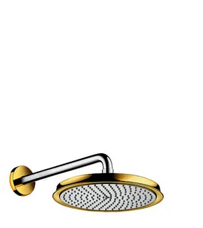 Hansgrohe Tellerkopfbrause Raindance Classic 240mm Air chrom/gold mit Brausearm 383mm – Bild 2