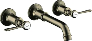 HG 3-Loch Waschtischarmatur Axor Montreux Wand Fertigset Hebelgriff BN