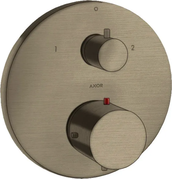 Hansgrohe Thermostatmischer UP Axor Starck F-Set BN m.Absperr-und Umstellventil