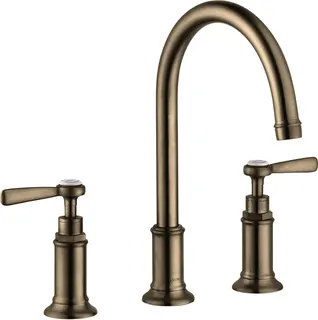 Hansgrohe 3-Loch Waschtischarmatur 180 Axor Montreux Standmodell Hebelgriff BN – Bild 2