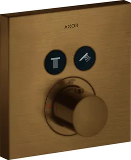 Hansgrohe Thermostat UP Axor ShowerSelect Fertigset 2 Verbraucher quadratisch BBR