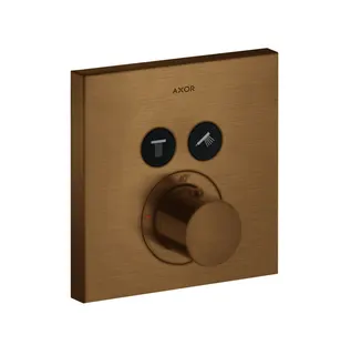 Hansgrohe Thermostat UP Axor ShowerSelect Fertigset 2 Verbraucher quadratisch BBR – Bild 2