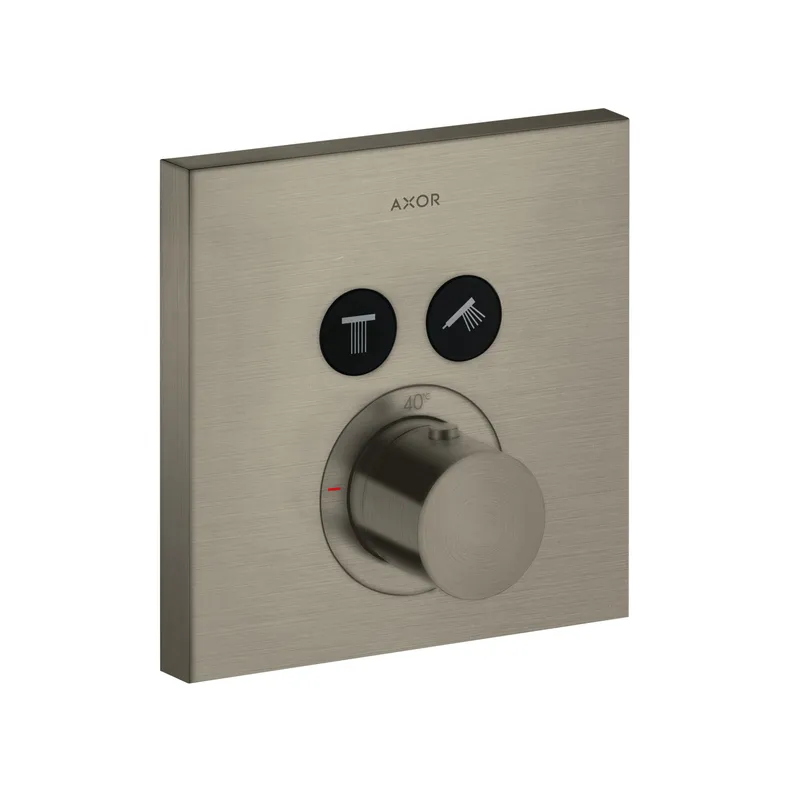 Hansgrohe Thermostat UP Axor ShowerSelect Fertigset 2 Verbraucher quadratisch BSO